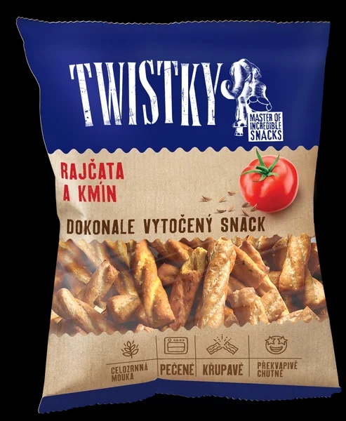 Twistky  Rajčata a kmín