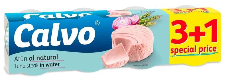 Calvo Tuňák ve vlastní šťávě 3+1