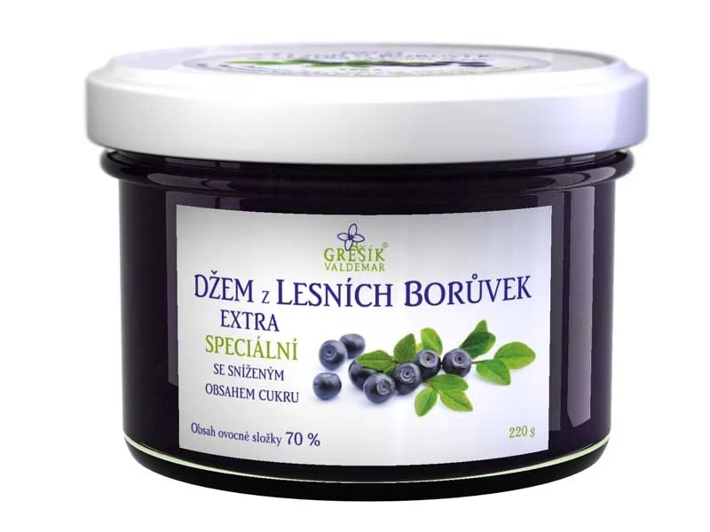 GREŠÍK Džem Z lesních borůvek Extra speciální