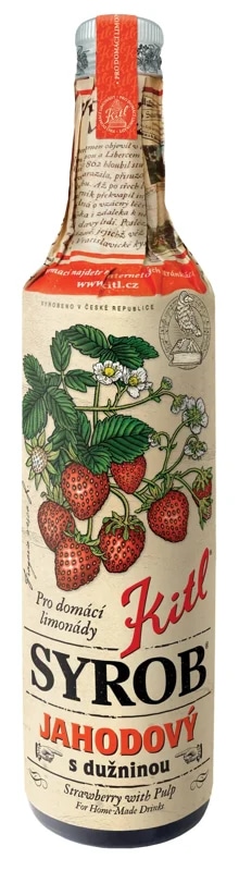 Kitl Syrob Jahodový s dužninou sklo