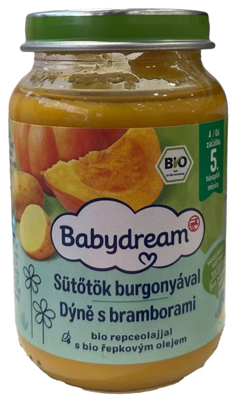 Babydream BIO Příkrm jemná dýně s bramborami