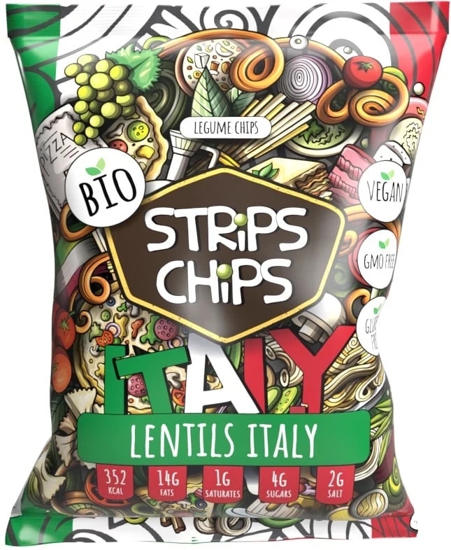 Strips Chips BIO čočka Italia