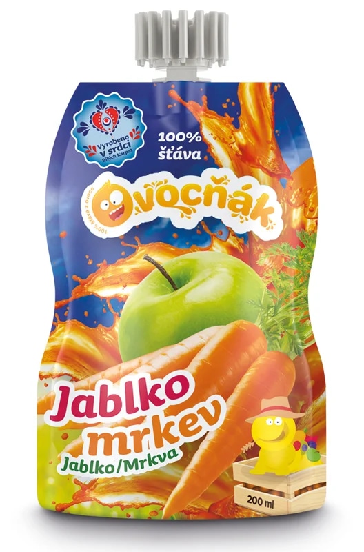 OVOCŇÁK mošt Jablko - Mrkev