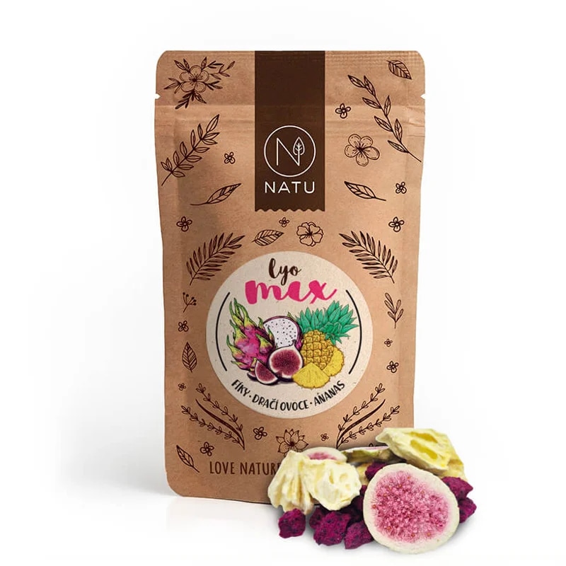 NATU Lyo mix fíky a dračí ovoce 35g