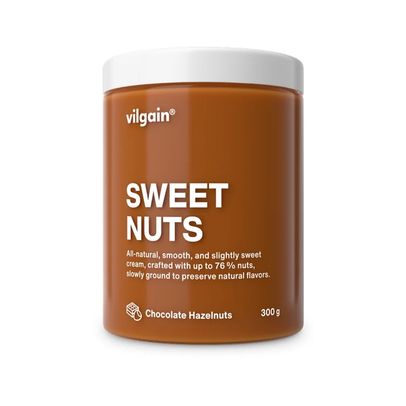 Vilgain Sweet Nuts – lískové ořechy s čokoládou