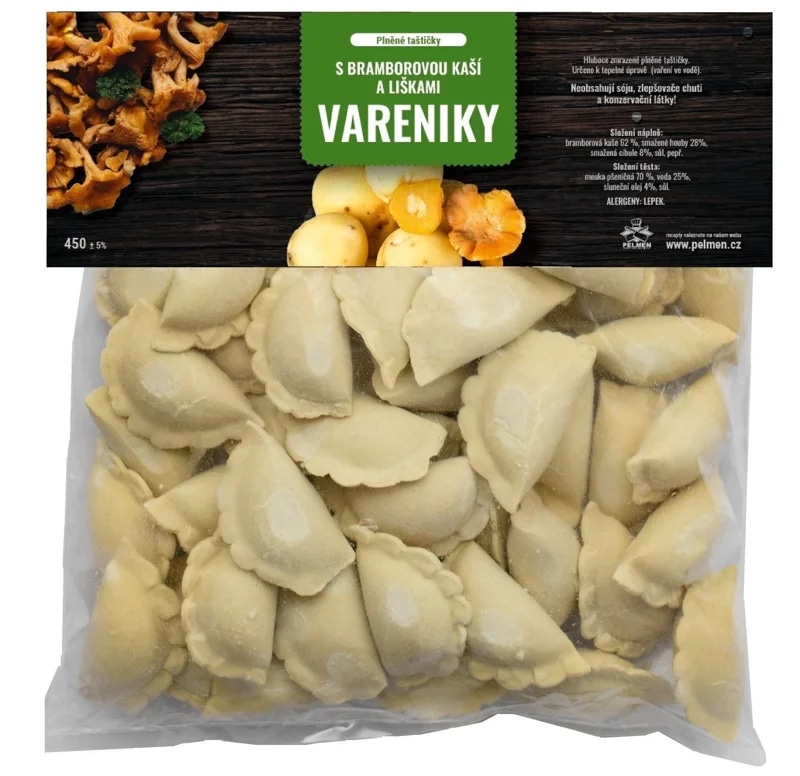Pelmen Plněné taštičky s bramborovou kaší a liškami