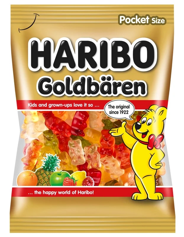 Haribo Goldbären želé s ovocnými příchutěmi