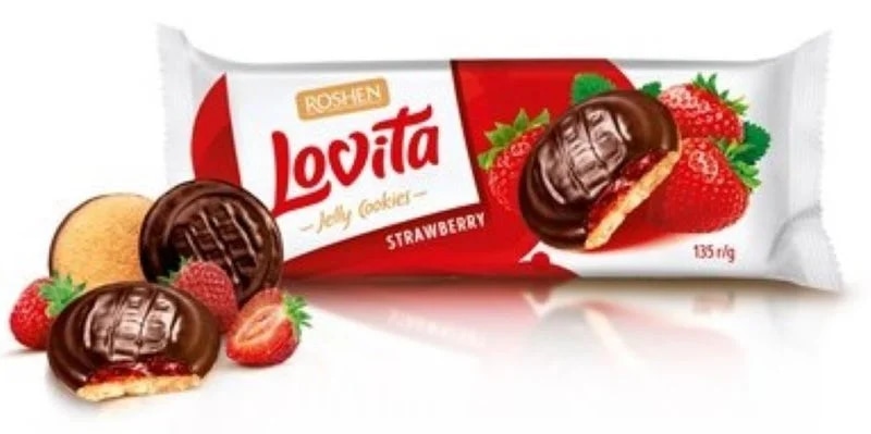 Roshen Lovita Čokopiškot jahoda