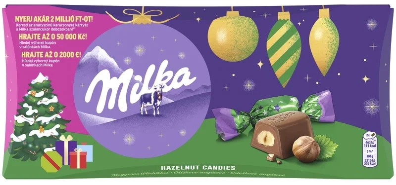 Milka Vánoční salonky oříškové