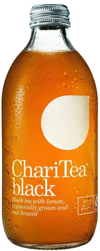 ChariTea black BIO ledový černý čaj s citronem sklo