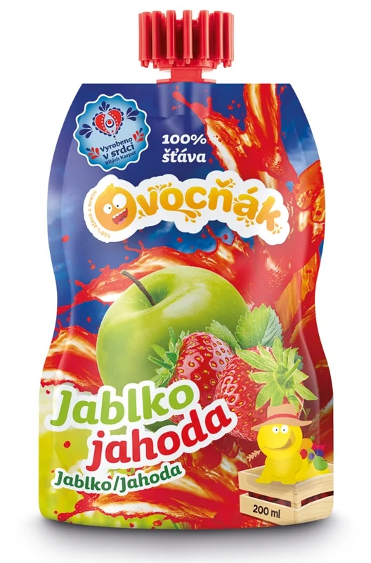 OVOCŇÁK mošt Jablko - Jahoda