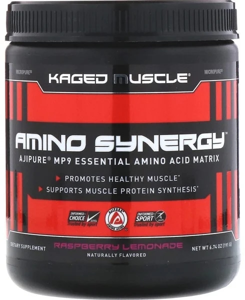 Kaged Muscle Amino Synergy 30 dávek - malinová limonáda PROŠLÉ DMT 1.2025