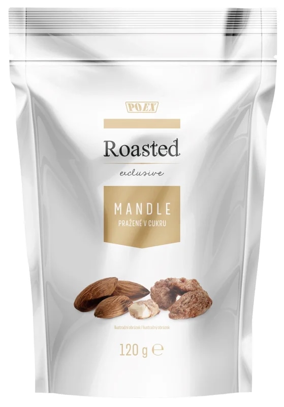 Poex Mandle pražené v cukru