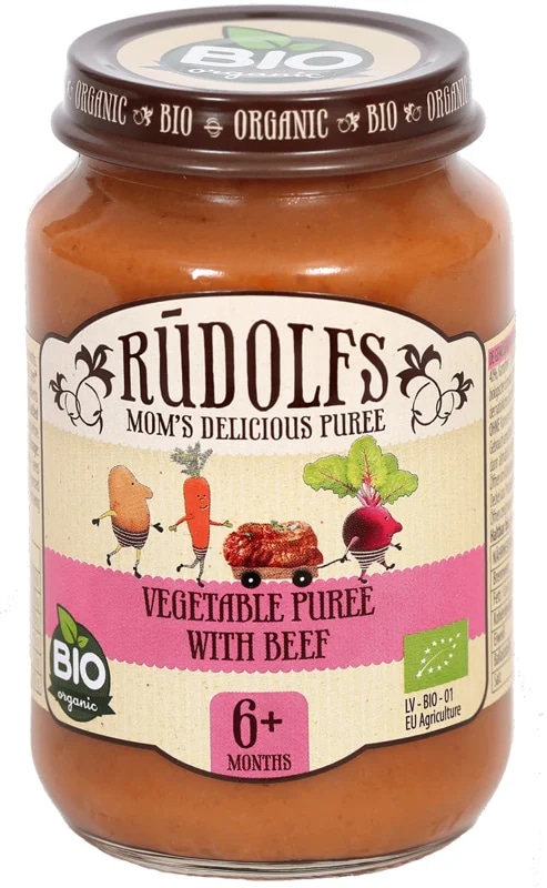 Rudolfs BIO Zelenina s hovězím masem