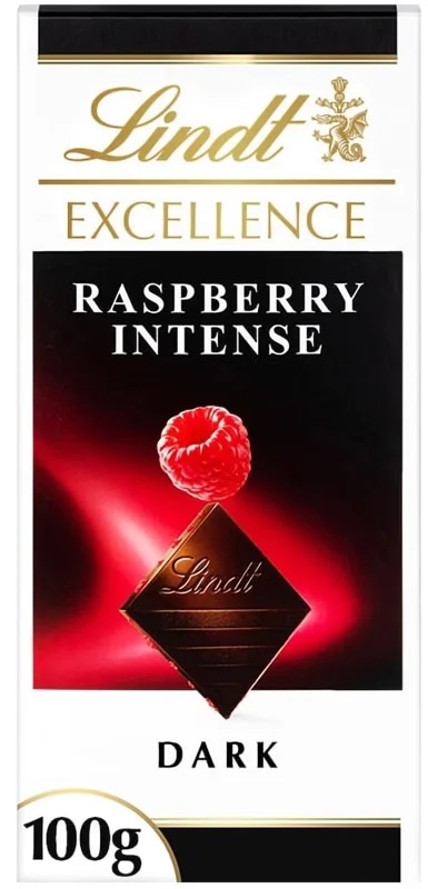 Lindt Čokoláda EXCELLENCE Hořká s kousky malin