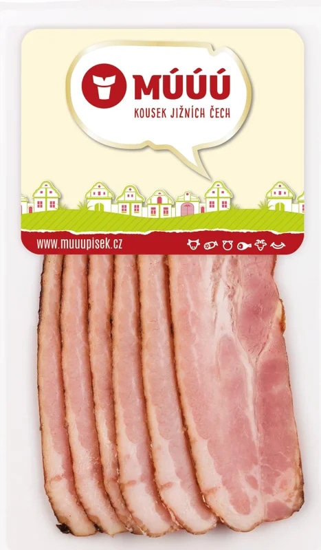 Múúú Písek Anglická slanina lisovaná krájená s obsahem masa 92 %