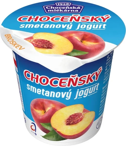 Choceňská Mlékárna Choceňský smetanový jogurt broskvový