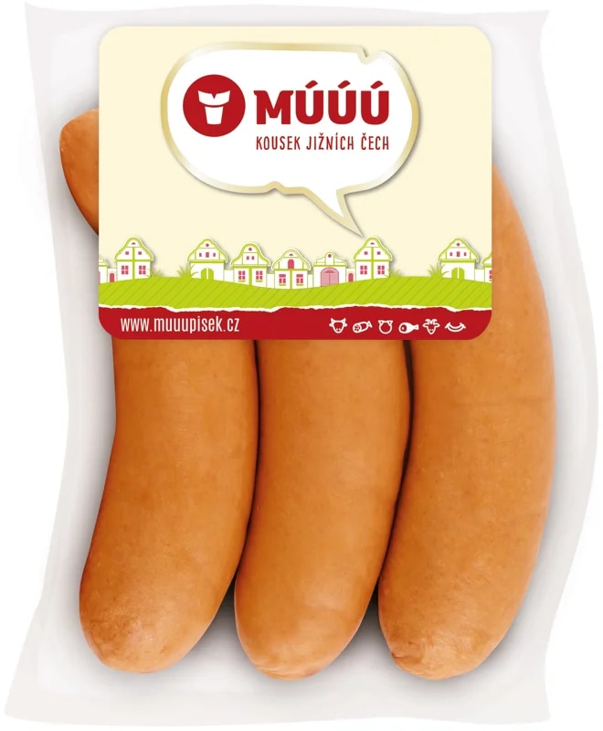 Múúú Písek Farmářské libové párky 3 ks