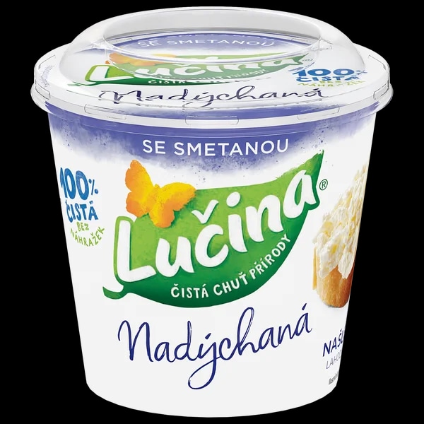 Lučina Nadýchaná se smetanou