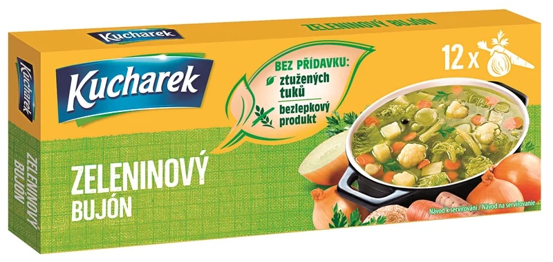 Kucharek Bujón zeleninový 12ks