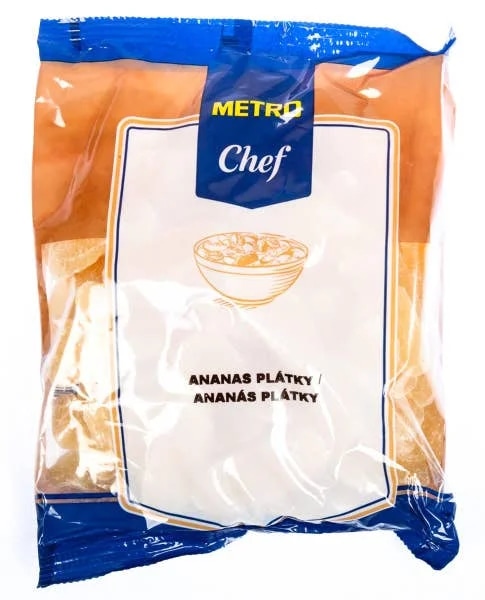 Metro Chef Ananas proslazený plátky sušené