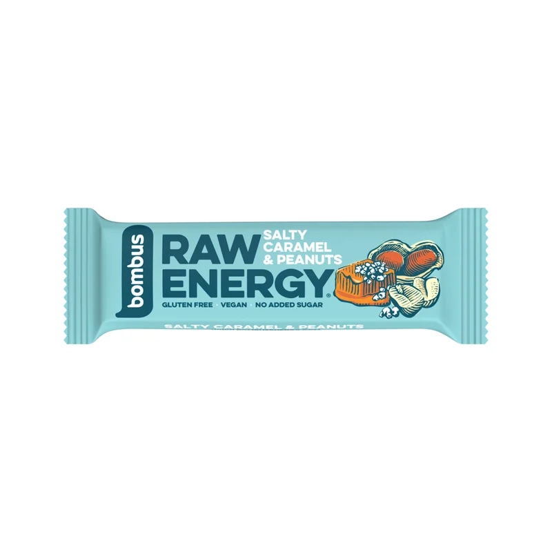 Bombus Raw Energy – slaný karamel/arašídy