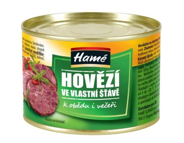 Hamé Hovězí ve vlastní šťávě