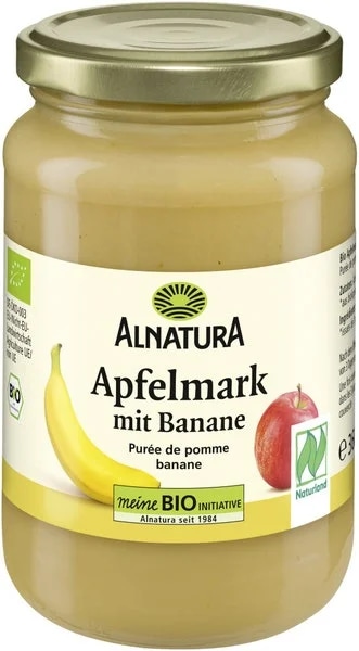 ALNATURA BIO Jablečné pyré s banánem 100% ovoce