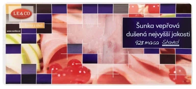 Le & Co Šunka vepřová dušená nejvyšší jakosti plátky (92% masa)