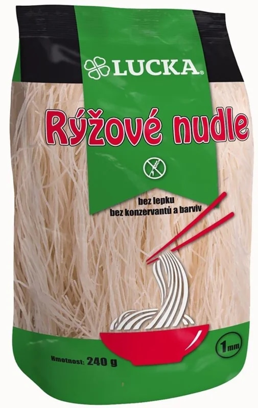 Lucka Rýžové těstoviny nudle vlasové bezlepkové
