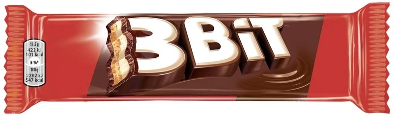 3Bit čokoládová tyčinka se sušenkou v mléčné čokoládě