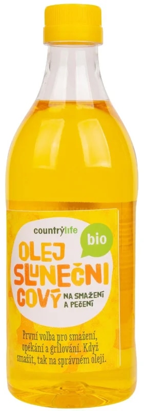 Country Life BIO Olej slunečnicový na smažení a pečení