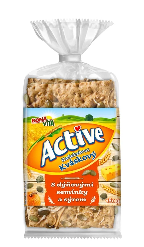 Bonavita Active Knäckebrot dýňová semínka a sýr