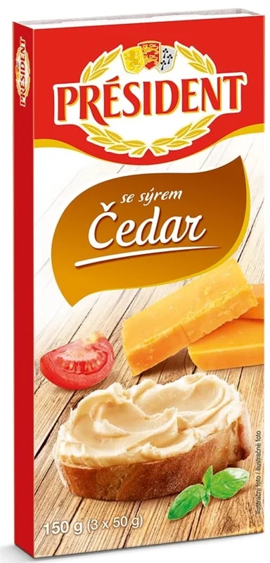 Président Tavený sýr Čedar