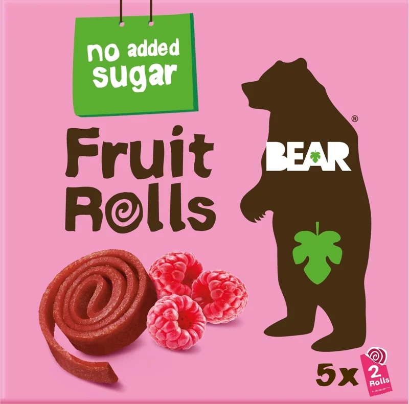 Bear Fruit Rolls ovocné rolované plátky malina 5×20 g