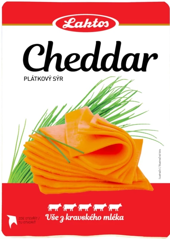 Laktos Cheddar 50% plátky