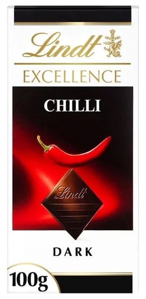 Lindt Excellence hořká čokoláda s chilli extraktem