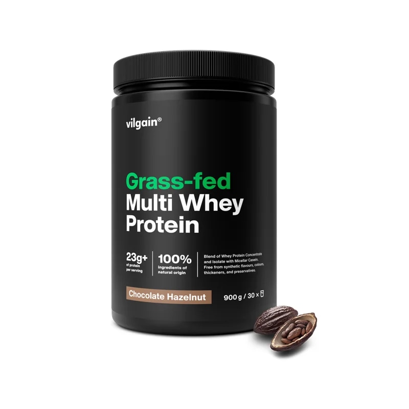 Vilgain Grass-Fed Multi Whey Protein – čokoláda a lískový oříšek