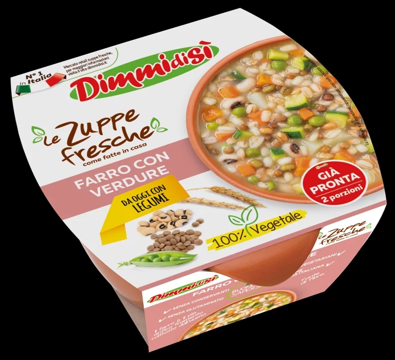 DimmidiSì Polévka se zeleninou a pšenicí špaldou (2 porce)