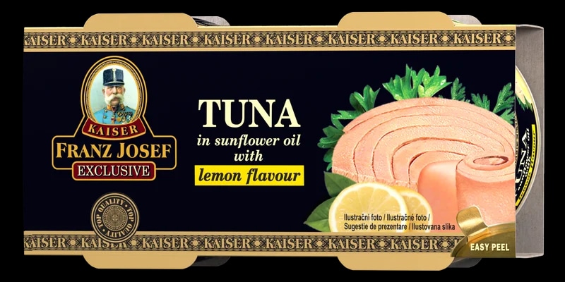 Franz Josef Kaiser Tuňák steak v rostlinném oleji s citronem 2x80g