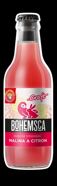 Bohemsca Craft limonáda Malina a Citron