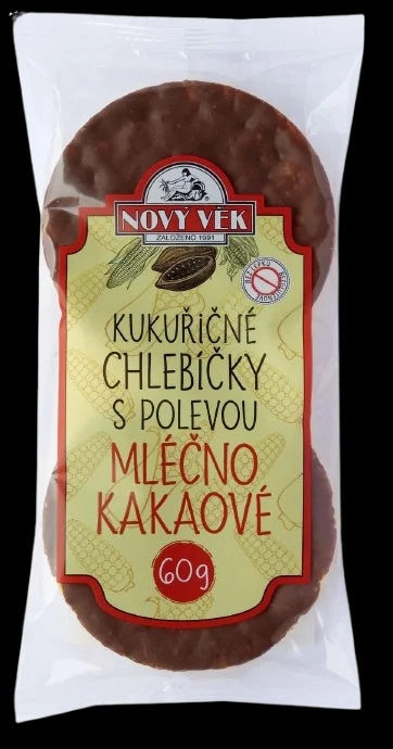 Nový věk Kukuřičné chlebíčky mléčnokakaové