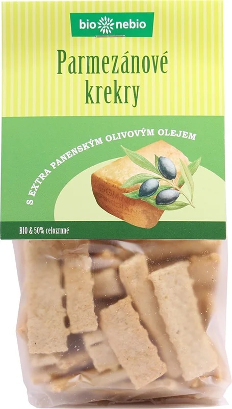 Bionebio BIO Parmezánové krekry s extra panenským olivovým olejem