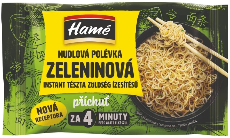 Hamé Nudlová polévka se zeleninovou příchutí