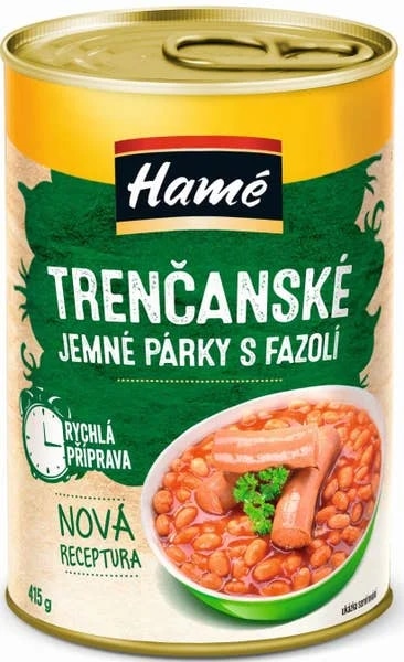 Hamé Trenčanské jemné párky s fazolí