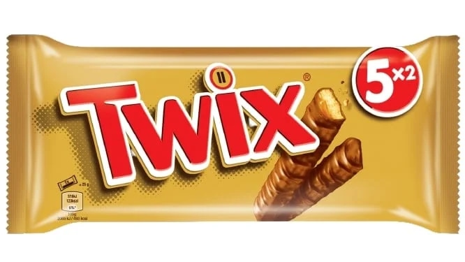 Twix Sušenka s karamelem máčená v mléčné čokoládě 5x50 g