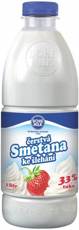 Bohemilk Čerstvá smetana ke šlehání 33%