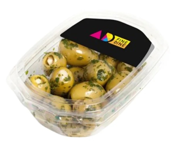 Delmart Marinované olivy plněné mandlemi