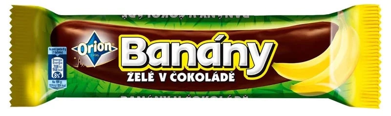 ORION Banány želé tyčinka v hořké čokoládě