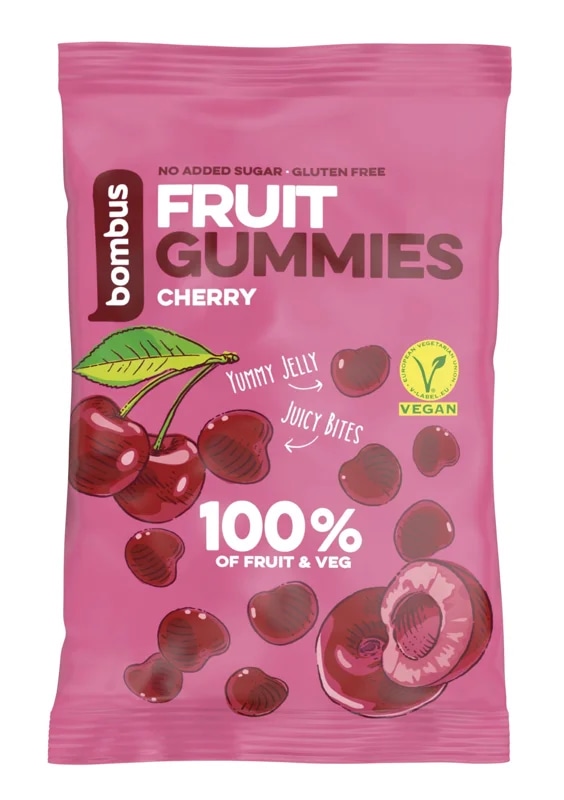 Bombus Fruit gummies višeň